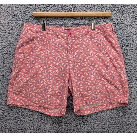 Columbia Pants - Columbia Super Bonehead PFG Shorts Size 8 Sailboat Nautical Travel Vacation Pink